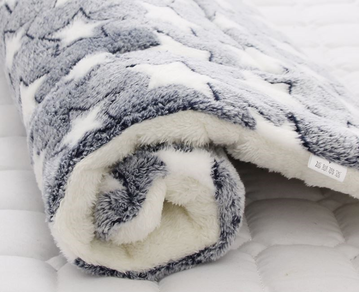 Fleece blanket close-up
