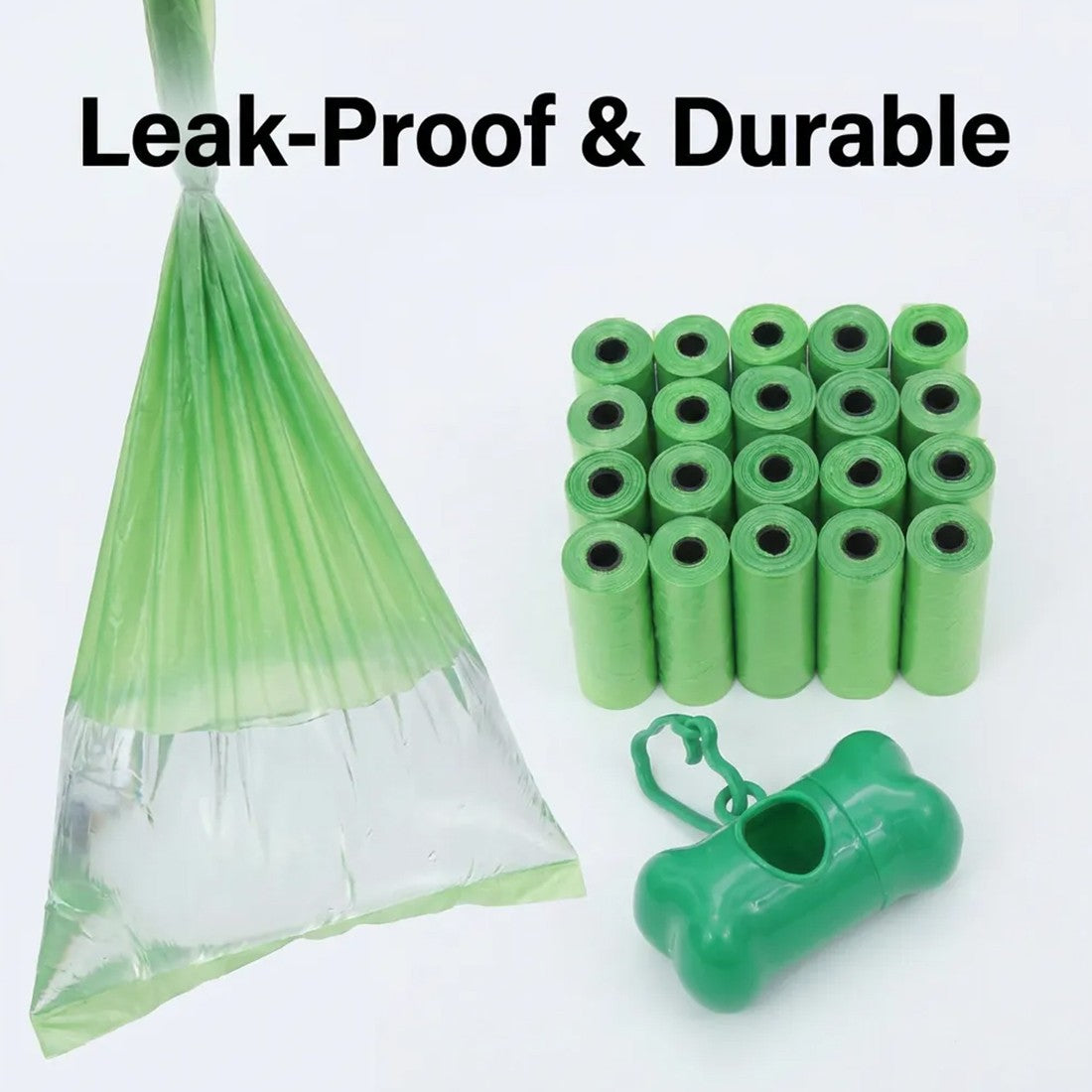 1,100 poo bags with dispenser