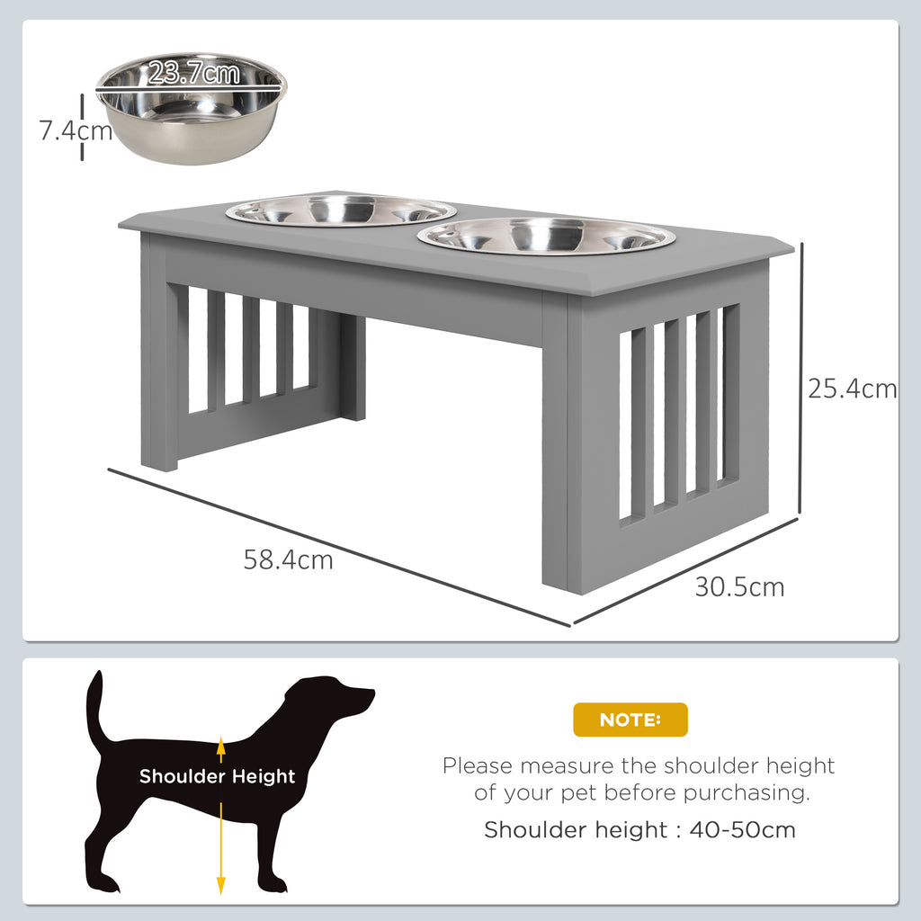 Raised feeder dimensions