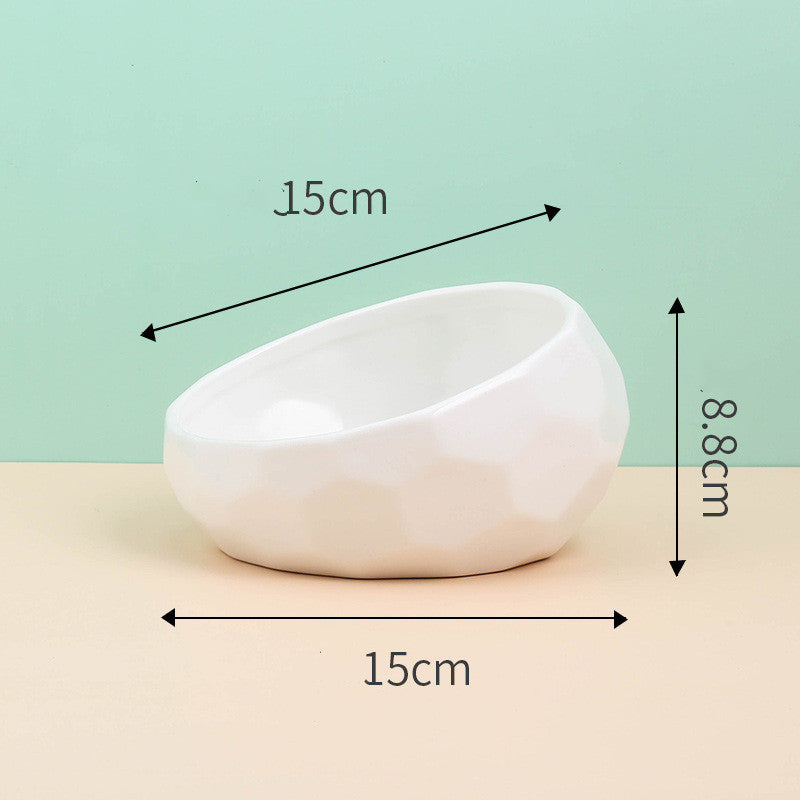 Ceramic Bowl & Wooden Stand