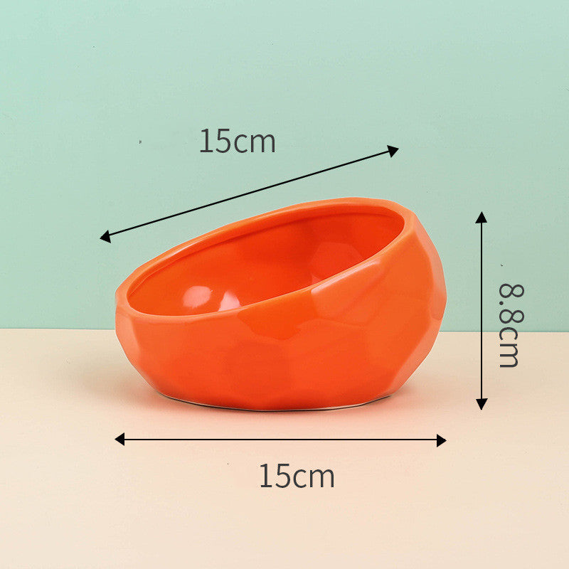 Ceramic Bowl & Wooden Stand