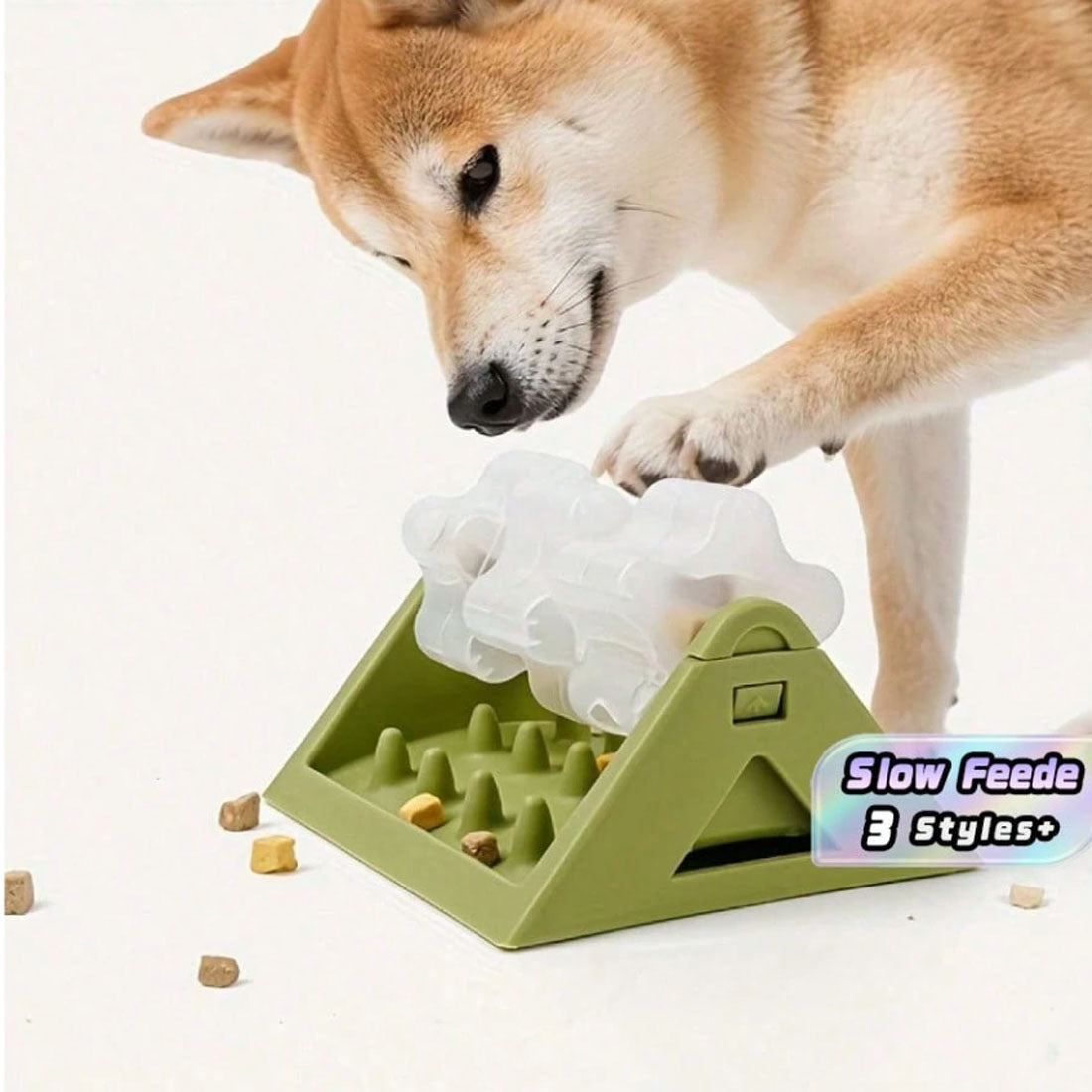 Rotating slow feeder puzzle