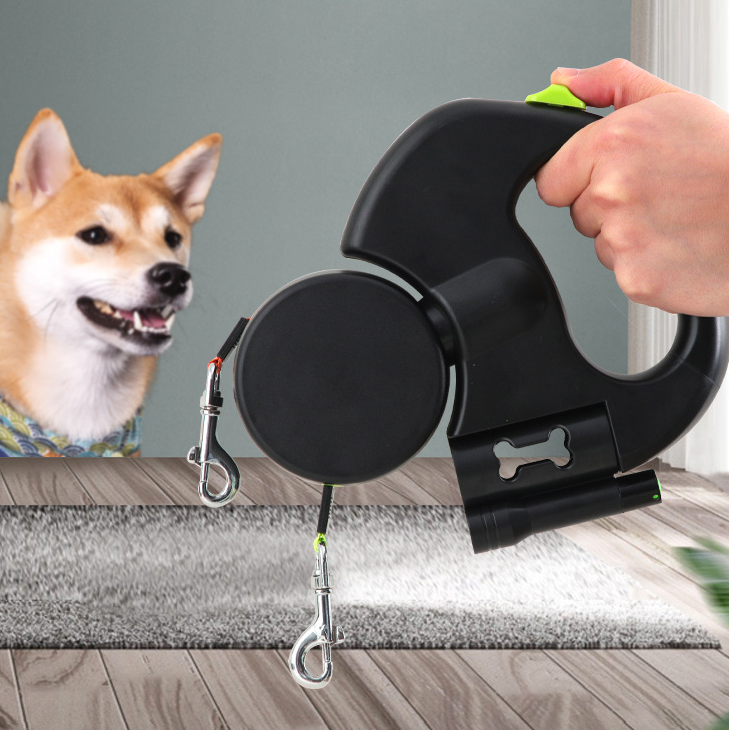 Retractable Lead for 2 Dogs
