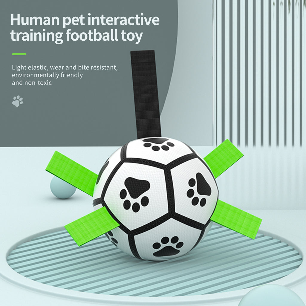 Dog Football with Tug Tabs