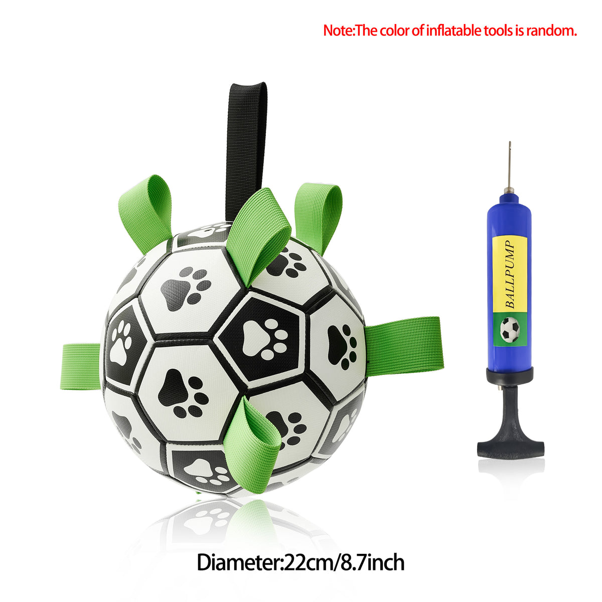 Dog Football with Tug Tabs