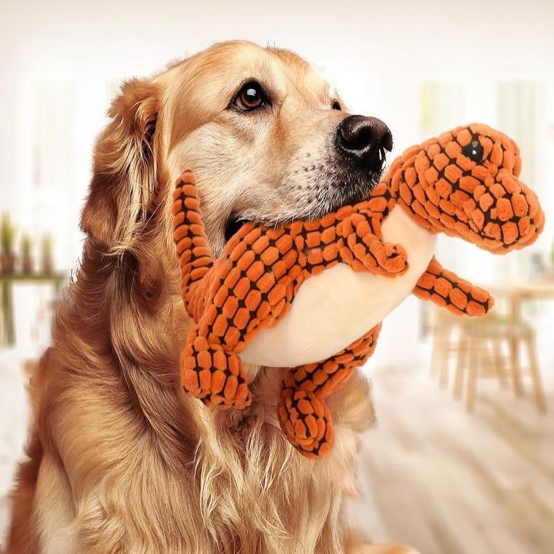 Squeaky Plush Dinosaur