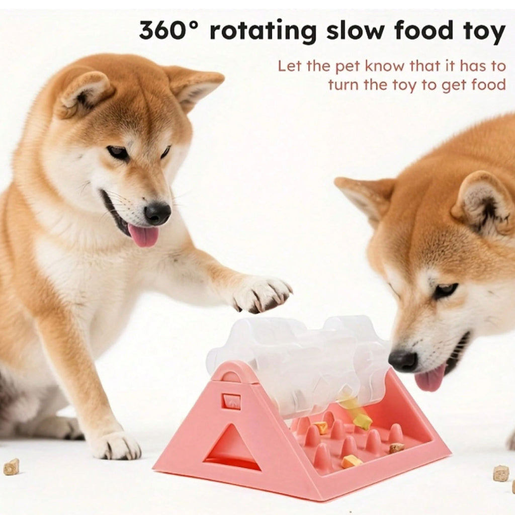 Rotating slow feeder puzzle