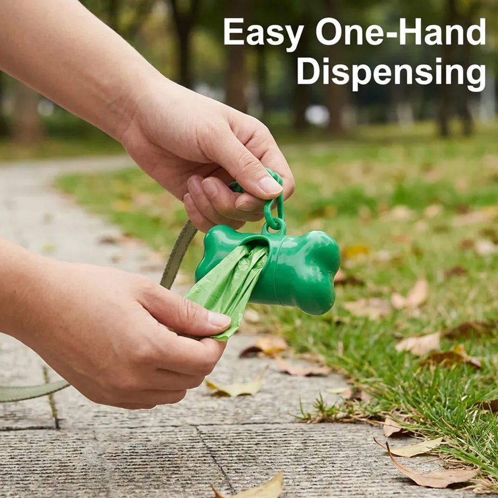 1,100 poo bags with dispenser