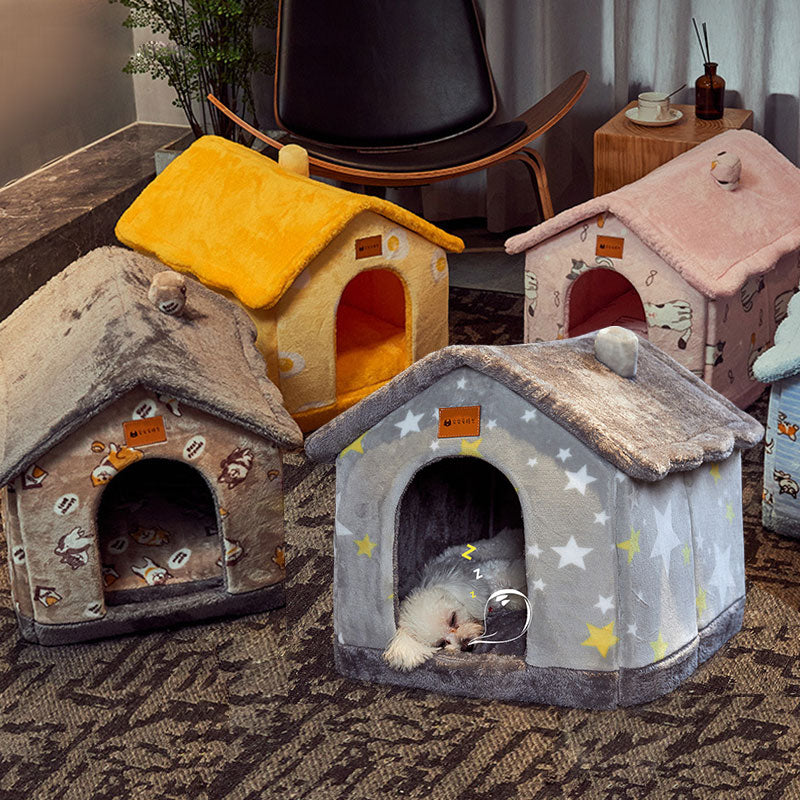 Cosy Covered Dog Bed