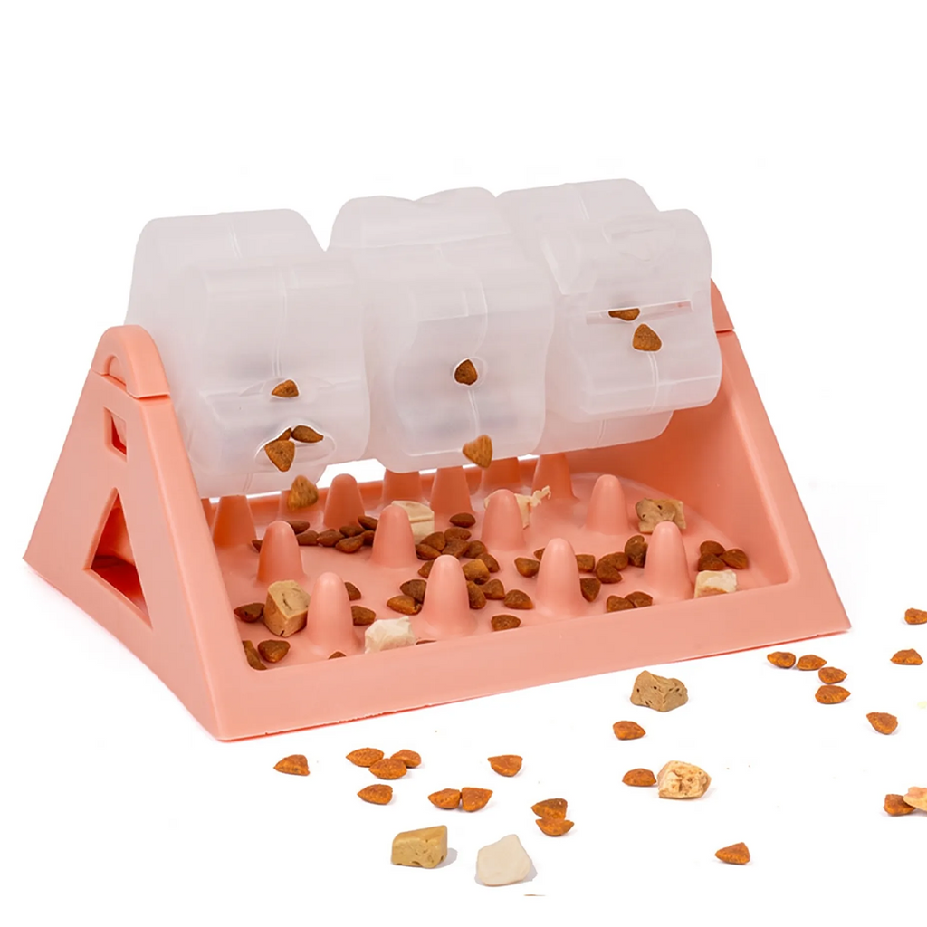 Rotating slow feeder puzzle
