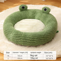 Plush Frog Dog Bed