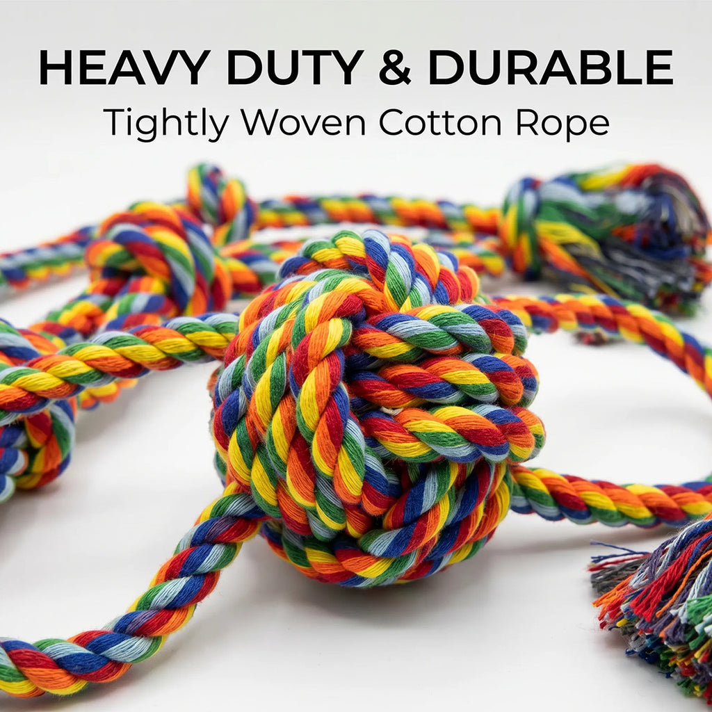 6-piece rope toy set