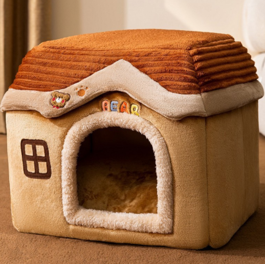 Cosy Covered Dog Bed