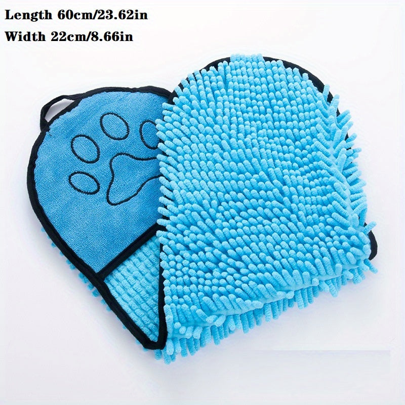 Mitt Towel dog towel with hand pockets