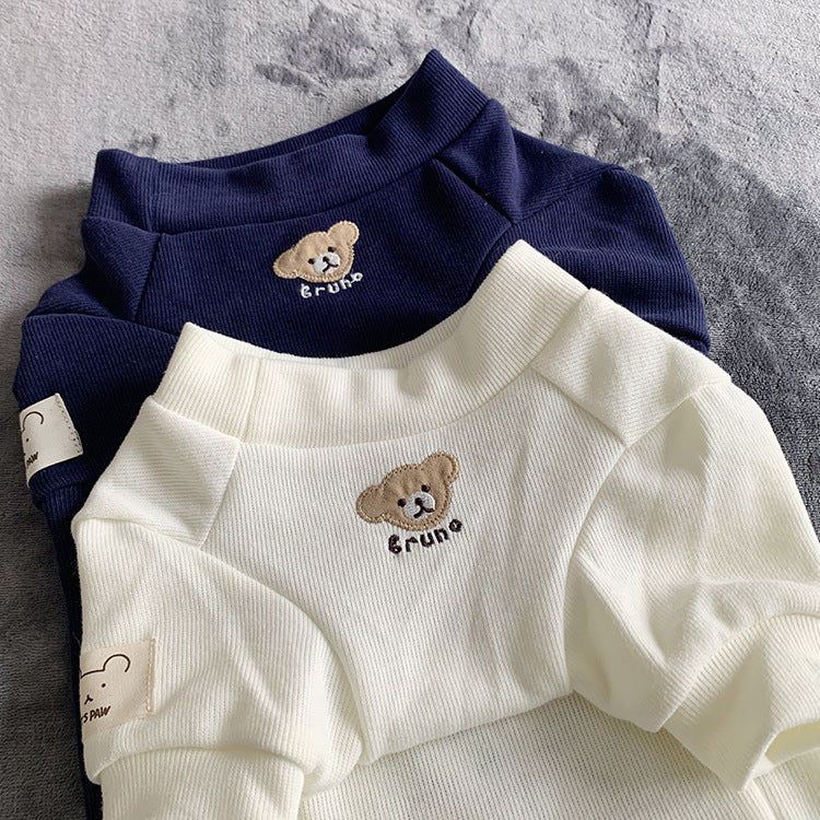 Navy and cream dog jumpers