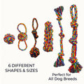 6-piece rope toy set
